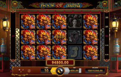 Book of Ming slot machine with a single click