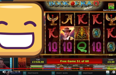 Book of Ra Deluxe 6 Big win with 60 free spins